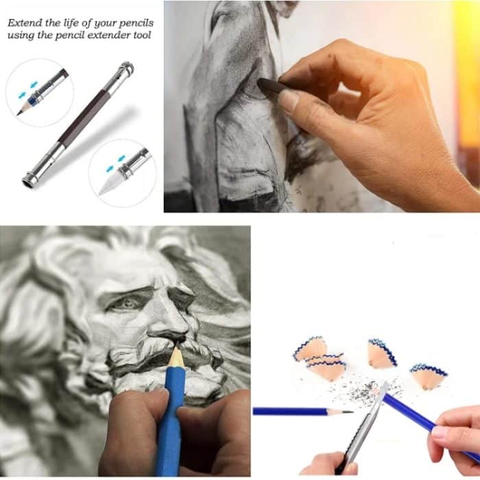 35-in-1 Malskizzenstift-Set, professionelle Zeichenwerkzeuge, 35-in-1 – Bild 7