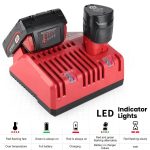 M12-18C für Milwaukee 18V Elektrowerkzeuge-Akkuladegerät, EU, US – Bild 3