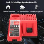 M12-18C für Milwaukee 18V Elektrowerkzeuge-Akkuladegerät, EU, US – Bild 5