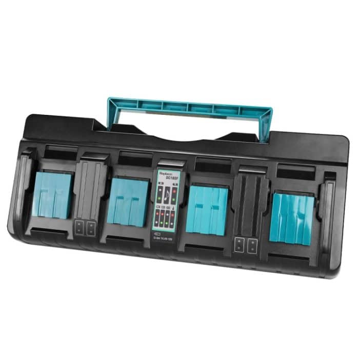4-Port 18V Lithium-Ionen-Ladegerät DC18SF für Makita BL1430 / BL1820 / BL1830 / BL1850, US, EU, UK, AU – Bild 1