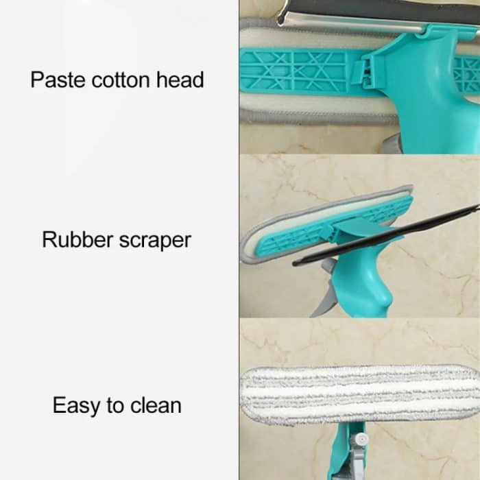 4-in-1 doppelseitiger Glaswischer, Fensterabzieher, tragbarer Sprühspiegel, Autoglasreiniger, YJ520 – Bild 7