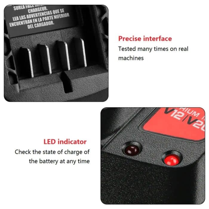 Für Craftsman CMCB202 / CMCB204 / CMCB209 Elektrowerkzeug 20V Lithium-Batterieladegerät, US, EU, UK, AU – Bild 3