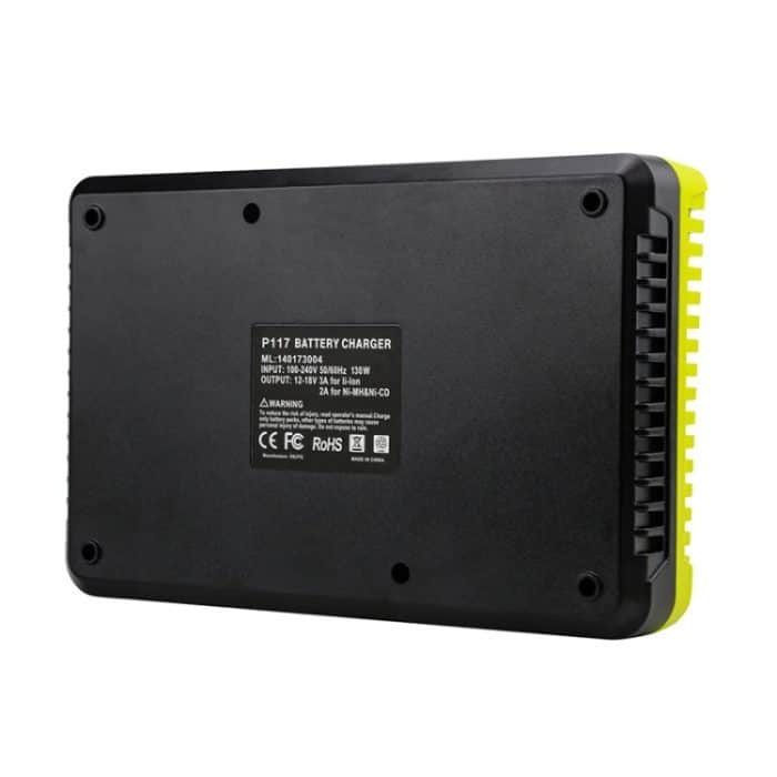 Für RYOBI P108 / P117 12–18 V Lithium-Nickel-Akku, Dual-Port-Ladegerät, EU, US, UK, AU – Bild 3