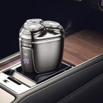 Mini-Magnetkopfrasierer, intelligenter Elektrorasierer mit LED-Anzeige, Gun-color, Orange, Black, Green – Bild 10