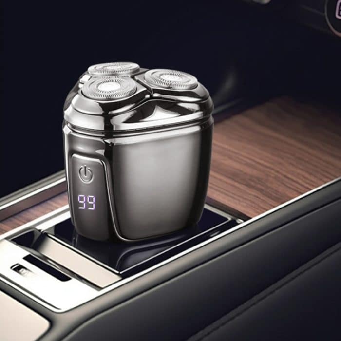 Mini-Magnetkopfrasierer, intelligenter Elektrorasierer mit LED-Anzeige, Gun-color, Orange, Black, Green – Bild 10