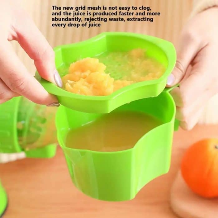 Hand-Entsafter, kleine tragbare Küchenmaschine, Saft- und Gemüsepresse, Blue, Green, Red – Bild 4