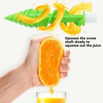 Hand-Entsafter, kleine tragbare Küchenmaschine, Saft- und Gemüsepresse, Blue, Green, Red – Bild 5