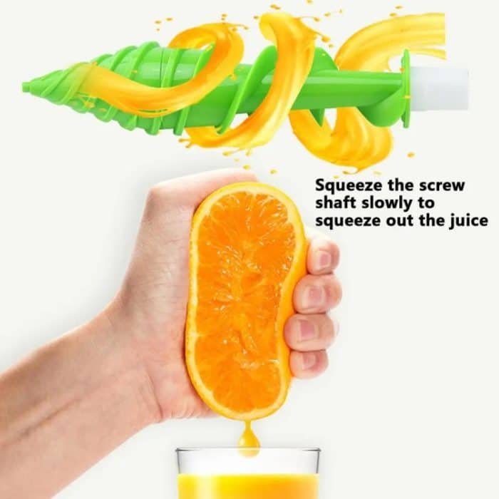 Hand-Entsafter, kleine tragbare Küchenmaschine, Saft- und Gemüsepresse, Blue, Green, Red – Bild 5