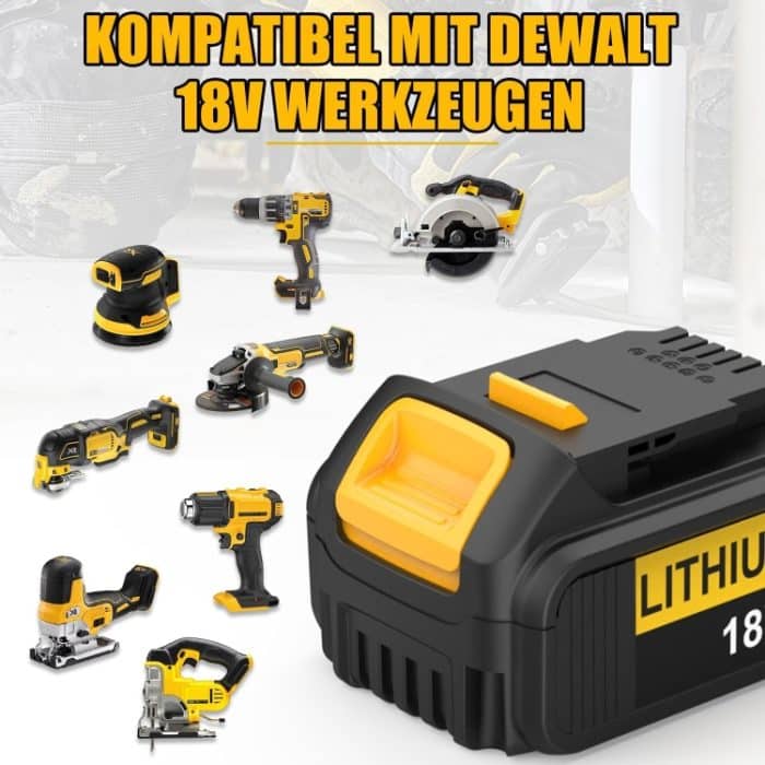 Für Dewalt DCB180 / DCB181 / DCB200 18V Ersatzakku für Elektrowerkzeuge, 3000mAh, 4000mAh, 5000mAh, 6000mAh – Bild 9
