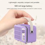 Tragbarer Mini-Retro-HIFI-Level-Stereo-Sound-Handlautsprecher mit Bluetooth, Pink, White, Purple, Green – Bild 6