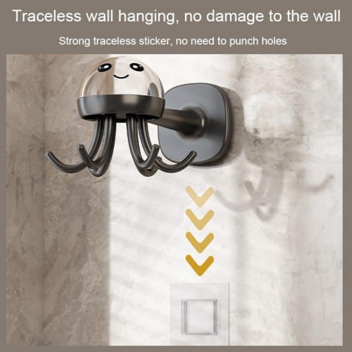 Multifunktionaler, um 360 Grad drehbarer Hakenhalter mit sechs Klauen für die Küchenaufbewahrung, nahtlose, stanzfreie Haken – Bild 7