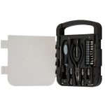 22-in-1 tragbares Werkzeugset mit transparentem Deckel, Heim-Hardware-Utility-Kit