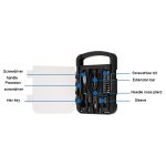 22-in-1 tragbares Werkzeugset mit transparentem Deckel, Heim-Hardware-Utility-Kit – Bild 4