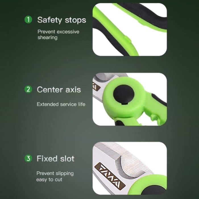 KomShine Edelstahl-Kevlar-Schere zum Abisolieren von Glasfasern, KS-K2 – Bild 7