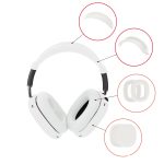 Für AirPods Max Kopfhörer 4-in-1-Silikon-Ersatzhüllen-Set, 4-in-1 (White), 4-in-1 (Red), 4-in-1 (Transparent Black)