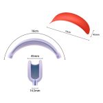 Für AirPods Max Kopfhörer 4-in-1-Silikon-Ersatzhüllen-Set, 4-in-1 (White), 4-in-1 (Red), 4-in-1 (Transparent Black) – Bild 5