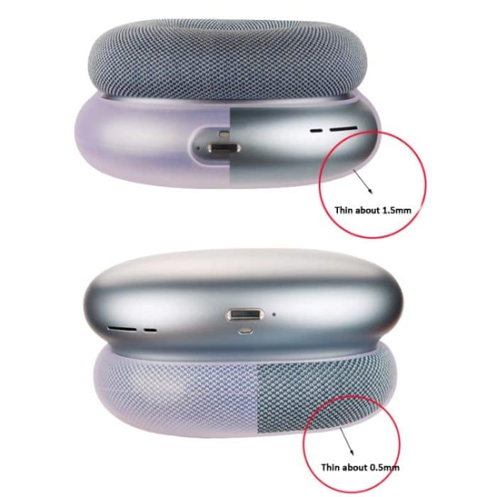 Für AirPods Max Kopfhörer 4-in-1-Silikon-Ersatzhüllen-Set, 4-in-1 (White), 4-in-1 (Red), 4-in-1 (Transparent Black) – Bild 6