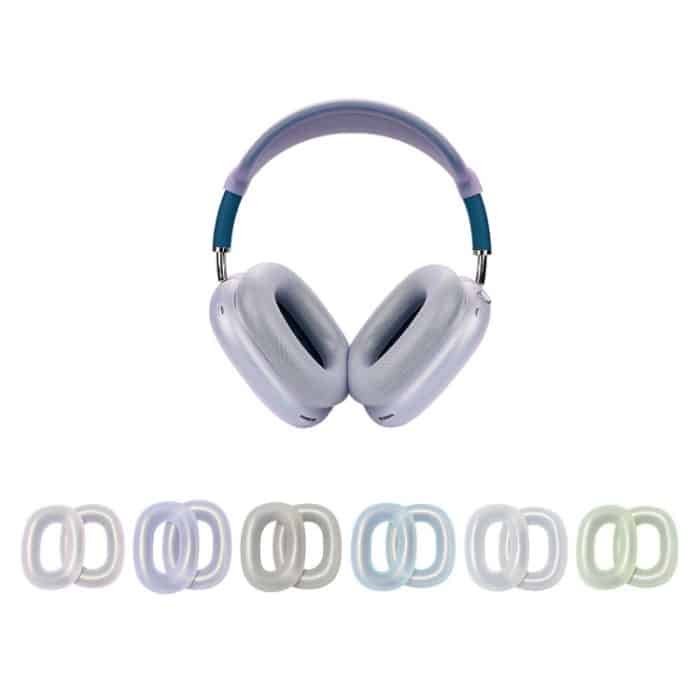 Für AirPods Max Kopfhörer Ohrkappenabdeckung Ersatzteil, Ear Cap Cover (Transparent Black), Ear Cap Cover (Transparent), Ear Cap Cover (Transparent Purple) – Bild 2