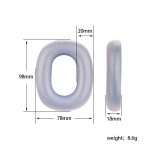 Für AirPods Max Kopfhörer Ohrkappenabdeckung Ersatzteil, Ear Cap Cover (Transparent Black), Ear Cap Cover (Transparent), Ear Cap Cover (Transparent Purple) – Bild 4