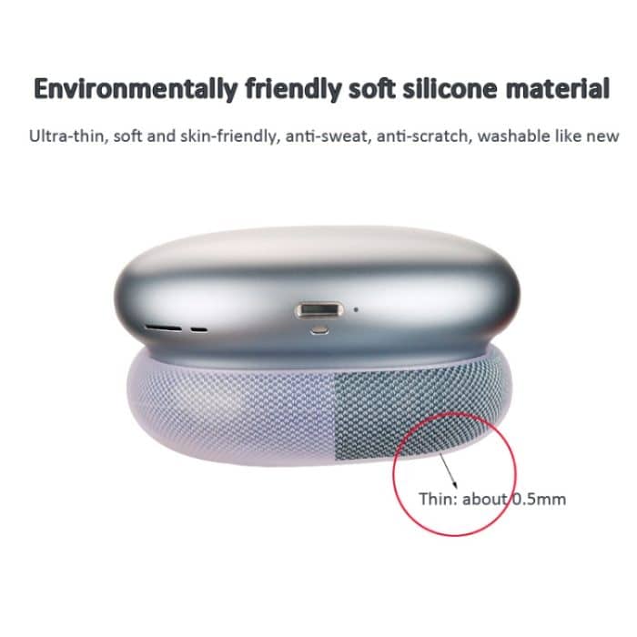 Für AirPods Max Kopfhörer Ohrkappenabdeckung Ersatzteil, Ear Cap Cover (Transparent Black), Ear Cap Cover (Transparent), Ear Cap Cover (Transparent Purple) – Bild 5