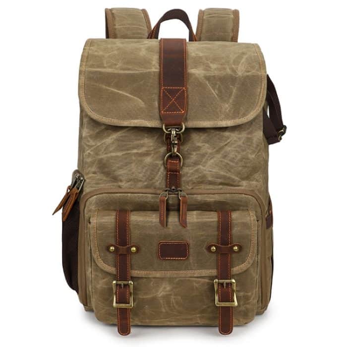 Große Kapazität SLR Digitalkamera Tasche Laptop Rucksack Canvas Aufbewahrungstasche – Bild 1