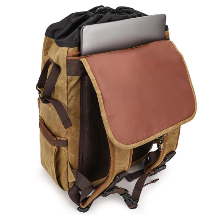 Große Kapazität SLR Digitalkamera Tasche Laptop Rucksack Canvas Aufbewahrungstasche – Bild 3