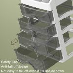 Schreibtisch-Schubladen-Organizer, mehrschichtig, für Kosmetik, Schmuck, Schreibwaren, multifunktionaler Organizer, 5 Layer White Drawer (White), 5 Layer Black Drawer (White), 5 Layer Black Drawer (Pink), 4 Layer White Drawer (White)... – Bild 3