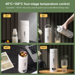 300 W 500 ml elektrischer Heizwasserbecher, intelligenter Kochkessel, Temperaturkontrollkessel, SUS304 US Plug, SUS316 US Plug, SUS304 UK Plug, SUS316 UK Plug, SUS304 EU Plug, SUS316 EU Plug – Bild 6