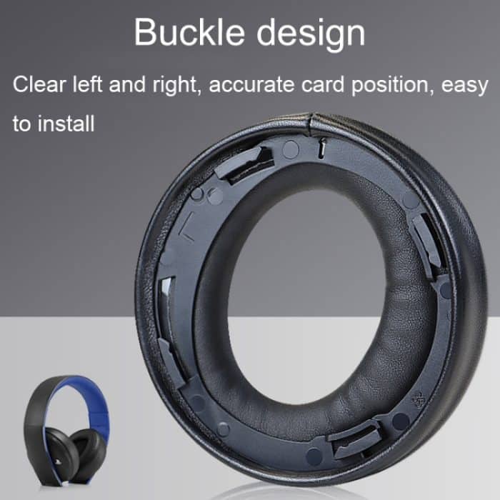 2 Stück Kopfhörer-Schwamm-Abdeckung Ohrenschützer Headset-Hülle, For Sony CECHYA-0083 Black Sheepskin, For Sony CECHYA-0083 Black Velvet, For Sony CECHYA-0083 Black PU, For Sony CECHYA-0083 Blue PU, For Sony CECHYA-0083 White PU... – Bild 4