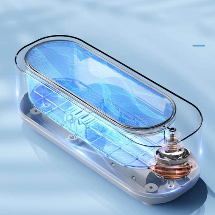 Multifunktionaler Ultraschallreiniger zur Reinigung von Schmuck, Brillengläsern und Brillengläsern, Dry Battery Powered Gray, Dry Battery Powered Pattern, Rechargeable With Purple Light – Bild 5