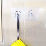 Doppelhaken für Papierhandtücher, spurloser Klebehaken aus Kunststoff