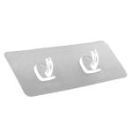 Doppelhaken für Papierhandtücher, spurloser Klebehaken aus Kunststoff – Bild 2