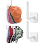 2 Stück Baseball-Mützen-Wand-selbstklebende Hängeregal-Haken