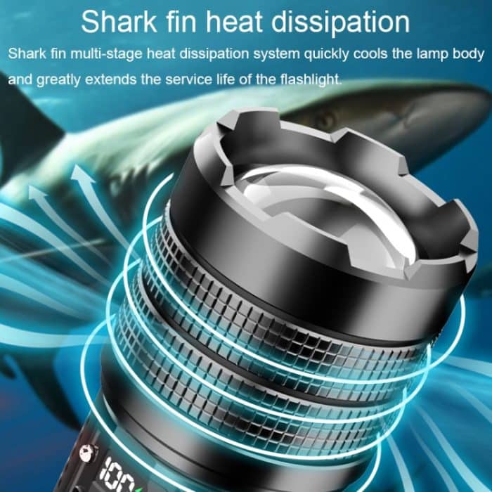 X9 Outdoor White Laser Digital Display Zoom Taschenlampe Taschenlampe mit großer Reichweite, X9 – Bild 6