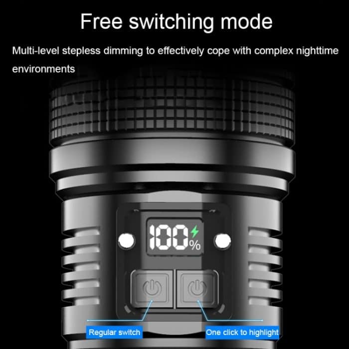 X9 Outdoor White Laser Digital Display Zoom Taschenlampe Taschenlampe mit großer Reichweite, X9 – Bild 8