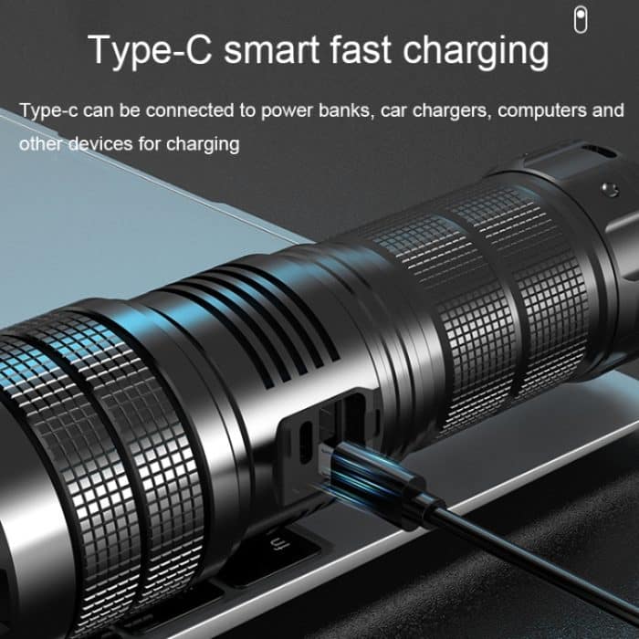 X9 Outdoor White Laser Digital Display Zoom Taschenlampe Taschenlampe mit großer Reichweite, X9 – Bild 9