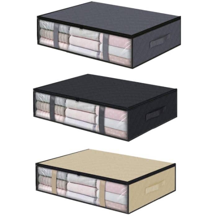 Vliesstoff, faltbare Aufbewahrungstasche für Kleidung, Steppdecke, Packtasche – Bild 2