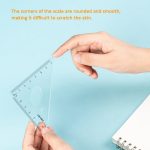 Deli 4-in-1-Lineal-Set für Studenten, Lineal-Briefpapier-Set, 79529, 9597, 9594 – Bild 5