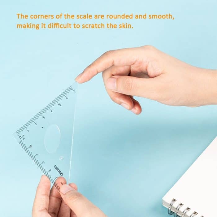 Deli 4-in-1-Lineal-Set für Studenten, Lineal-Briefpapier-Set, 79529, 9597, 9594 – Bild 5