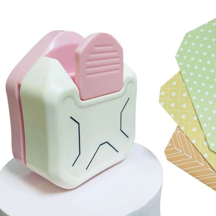 3-in-1-Eckenschneider, Mehrwinkel-Eckenschneider, Fasenprägegerät, Flat Corner (Pink), Beauty Corner (Purple), Round Corner (Green), Round Corner (Blue) – Bild 1