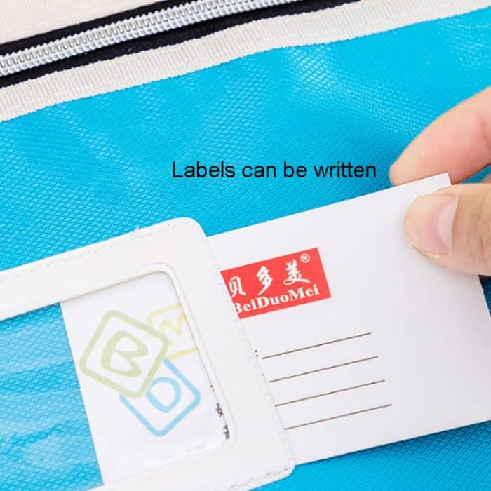 BeiDuoMei Studenten-Aktentasche, A4, doppellagig, klassifizierte Aufbewahrung, Prüfungspapier-Datentasche – Bild 5