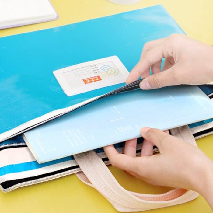 BeiDuoMei Studenten-Aktentasche, A4, doppellagig, klassifizierte Aufbewahrung, Prüfungspapier-Datentasche – Bild 8