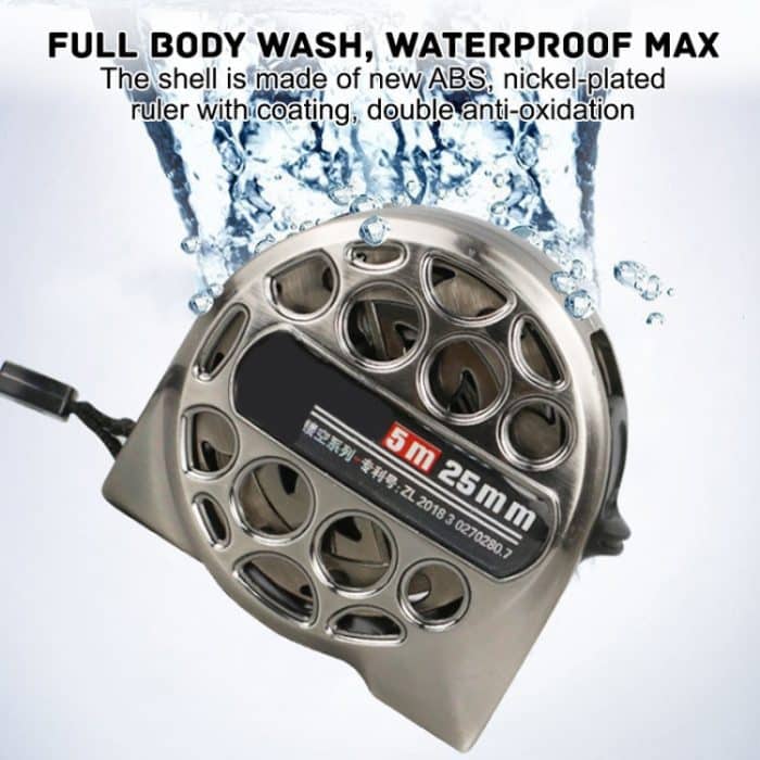 Hohles Stahlbandmaß, wasserdichtes Rostschutz-Metalllineal, 3M 16mm, 5M 19mm, 5M 25mm, 7.5m 25mm – Bild 5