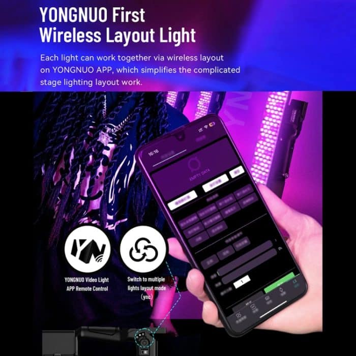 YONGNUO YN360IV 480 LEDs RGB APP-gesteuertes Fotografie-Fülllicht, Standard, Standard+Adapter, Standard+NP-F970, Standard+NP-F750, Standard+Adapter+NP-F970, Standard+Adapter+NP-F750 – Bild 8