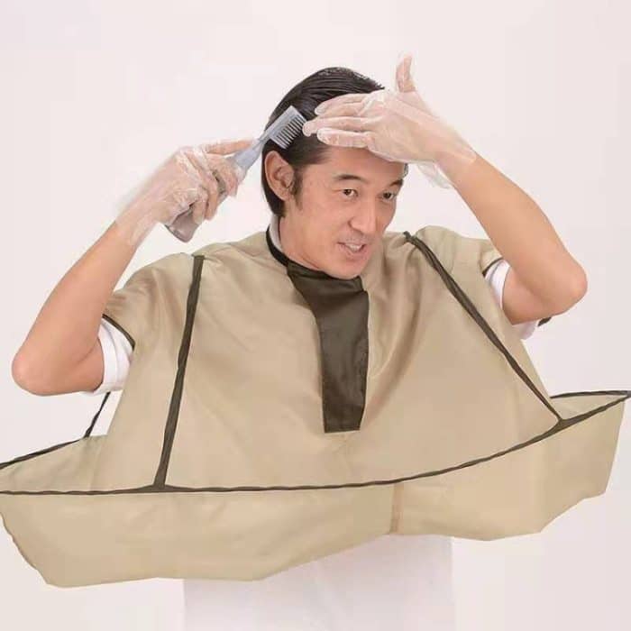 Friseurschürze für Erwachsene, faltbarer Umhang, Schal mit Ärmeln – Bild 6