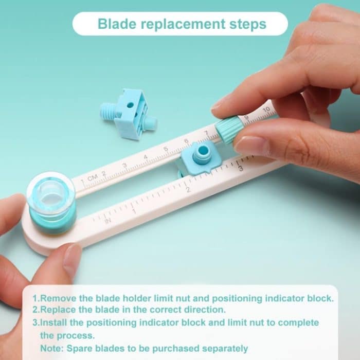 360 Grad drehbarer manueller Rundschneider DIY Kreisschneidewerkzeug – Bild 5