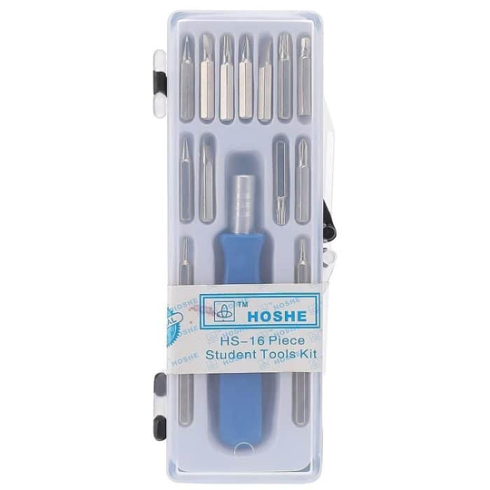 HOSHE 16-in-1 Mini-Schraubendreher-Set, mehrere Schraubendreher-Bits, Uhren-Brillen-Reparatur-Werkzeug – Bild 1