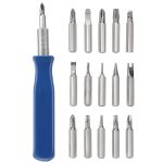 HOSHE 16-in-1 Mini-Schraubendreher-Set, mehrere Schraubendreher-Bits, Uhren-Brillen-Reparatur-Werkzeug – Bild 2