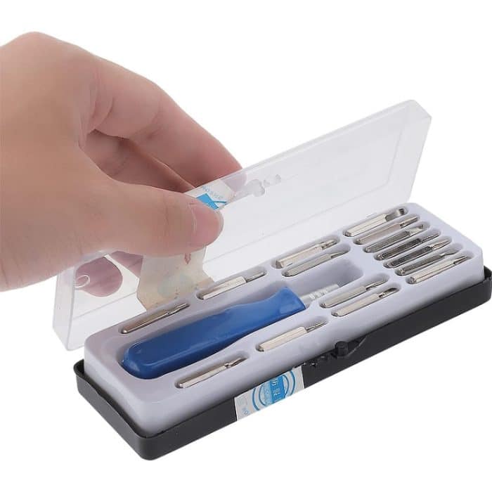 HOSHE 16-in-1 Mini-Schraubendreher-Set, mehrere Schraubendreher-Bits, Uhren-Brillen-Reparatur-Werkzeug – Bild 3