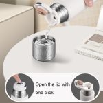 Thermoskaffeetasse aus Edelstahl 316 mit gehämmertem Deckel und Teefilter, 300ml(Purple), 300ml(White), 300ml(Black) – Bild 6